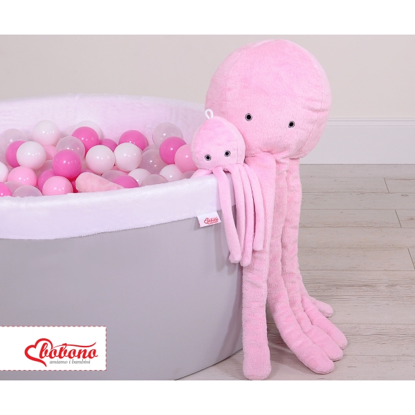 Peluche Polpo Coccolone con Sonaglio Rosa