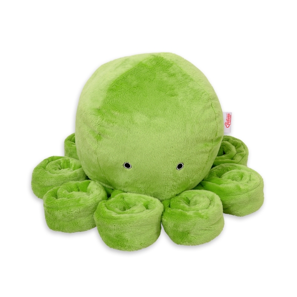 Peluche Polpo Coccolone con Sonaglio Verde