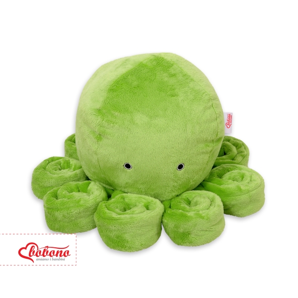 Peluche Polpo Coccolone con Sonaglio Verde