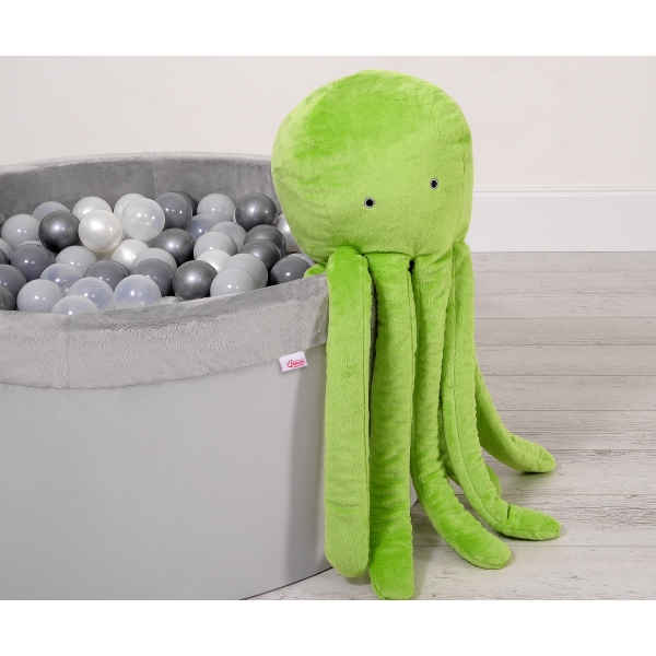 Peluche Polpo Coccolone con Sonaglio Verde