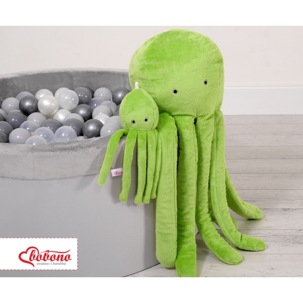 Peluche Polpo Coccolone con Sonaglio Verde