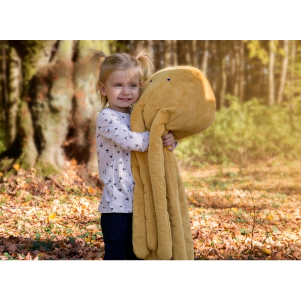 Peluche Polpo Coccolone con Sonaglio Verde