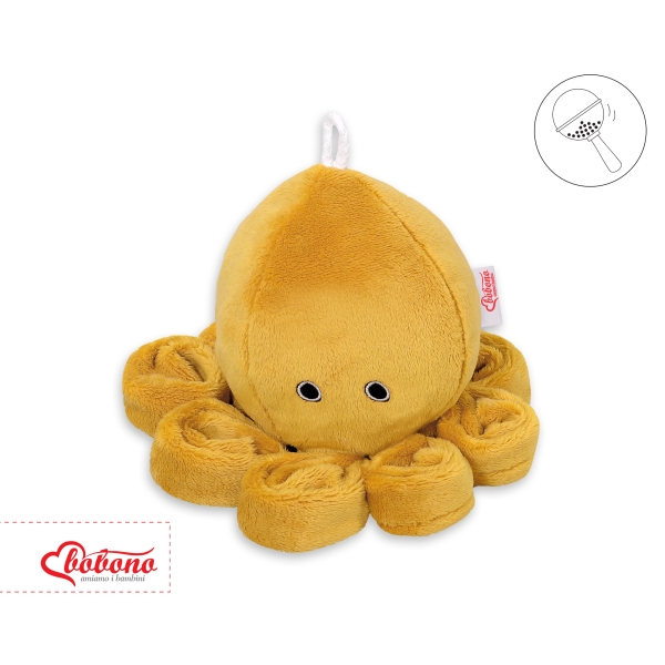 Peluche Polpo Coccolone per Neonati Giallo Miele