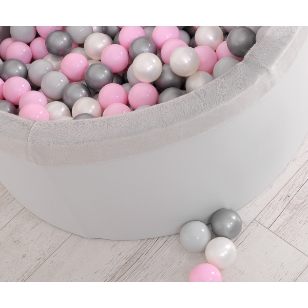 Piscina di Palline con 200 Palline Colorate Grigio Ragazzo