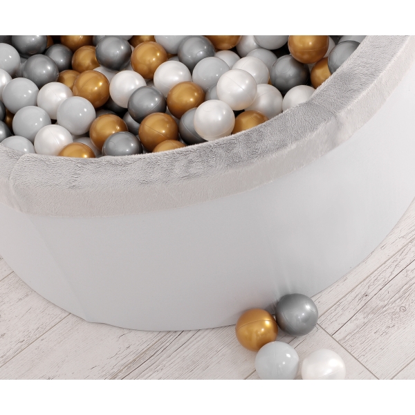 Piscina di Palline con 200 Palline Colorate Grigio Ragazzo