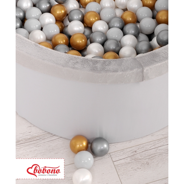 Piscina di Palline con 200 Palline Colorate Grigio Ragazzo