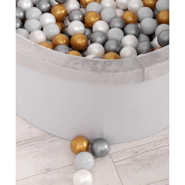 Piscina di Palline con 200 Palline Colorate Grigio Ragazzo