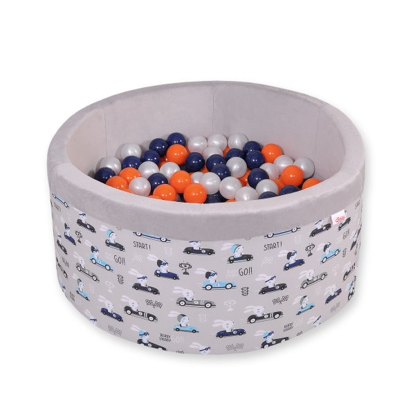 Piscina Morbida con 200 Palline Colorate Conigli