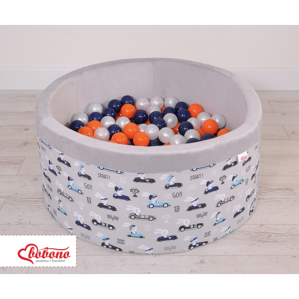 Piscina Morbida con 200 Palline Colorate Conigli