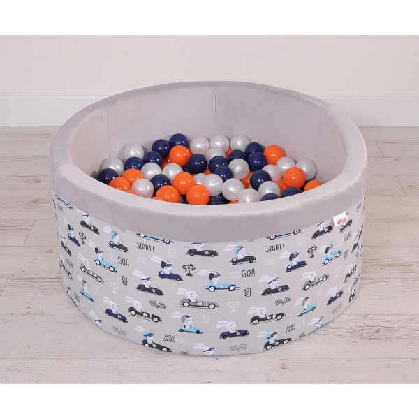 Piscina Morbida con 200 Palline Colorate Conigli