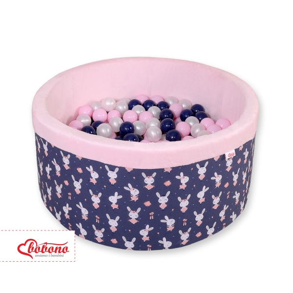 Piscina Morbida con Palline Blu Conigli