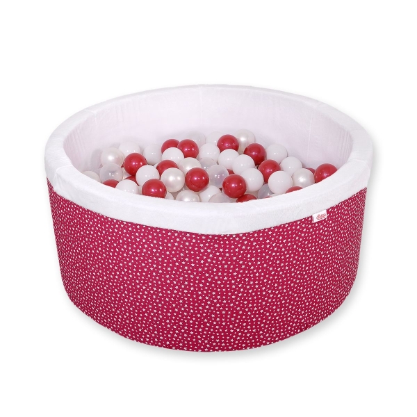 Piscina Morbida con Palline Borgogna Borgogna