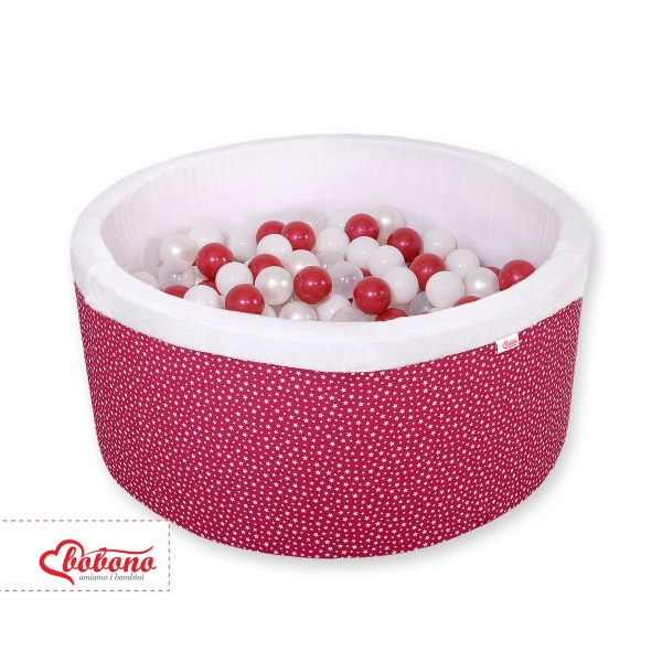 Piscina Morbida con Palline Borgogna Borgogna