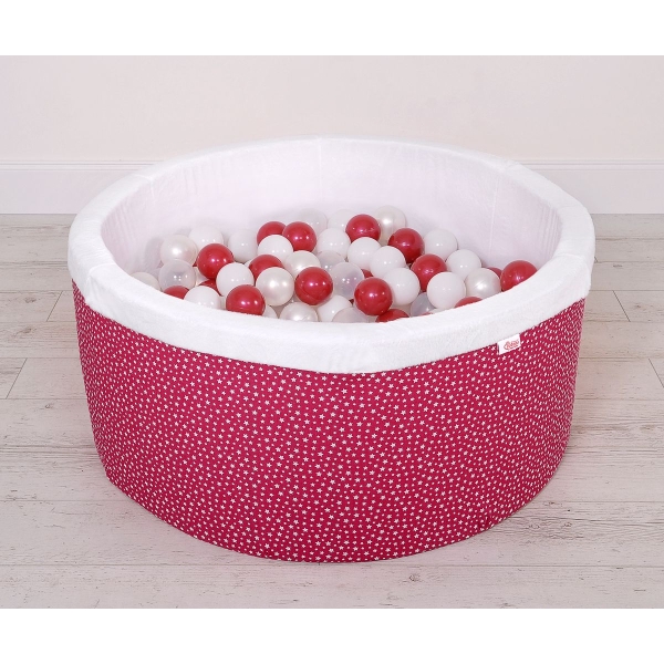 Piscina Morbida con Palline Borgogna Borgogna