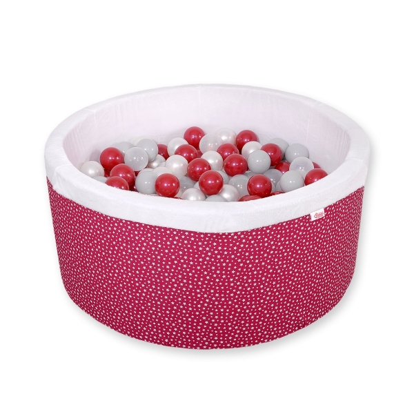 Piscina Morbida con Palline Borgogna Borgogna