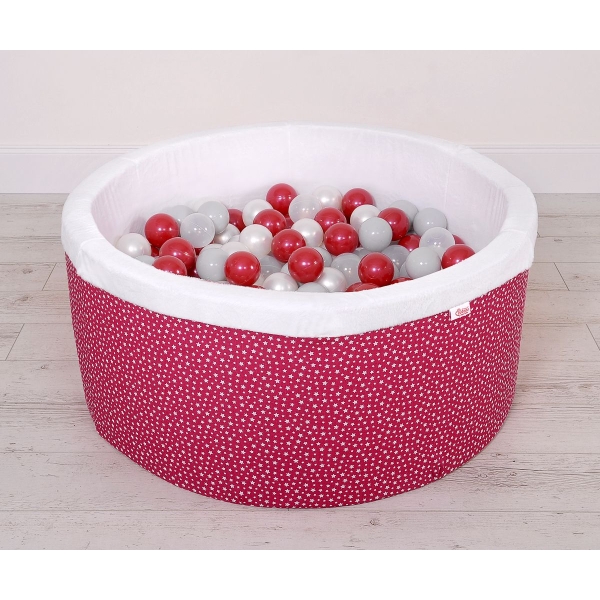 Piscina Morbida con Palline Borgogna Borgogna
