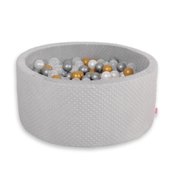Piscina Morbida con Palline Grigio