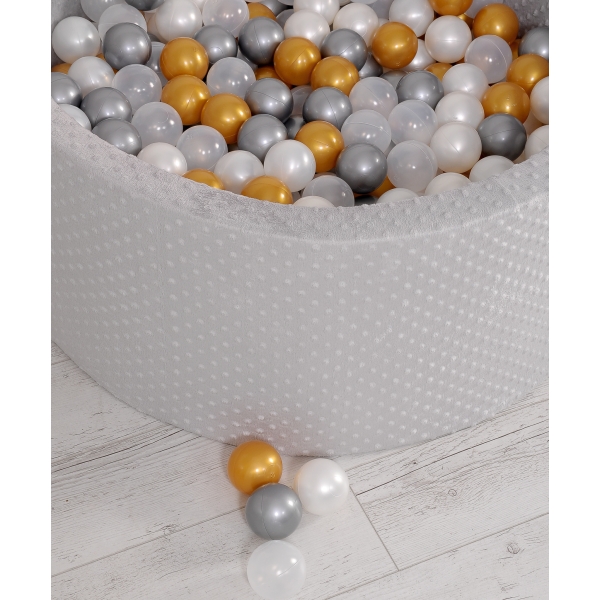 Piscina Morbida con Palline Grigio