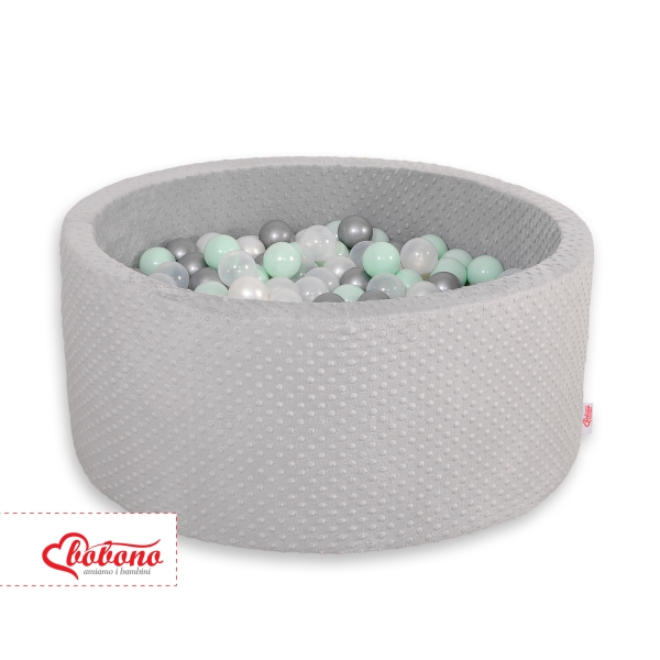 Piscina Morbida con Palline Grigio