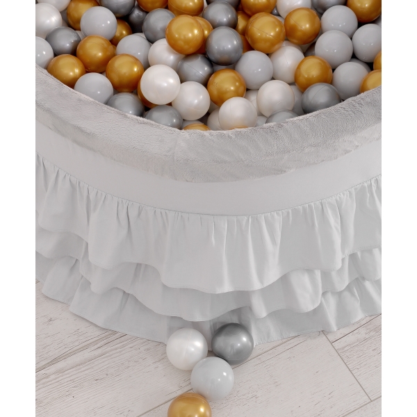 Piscina Morbida con Palline Grigio