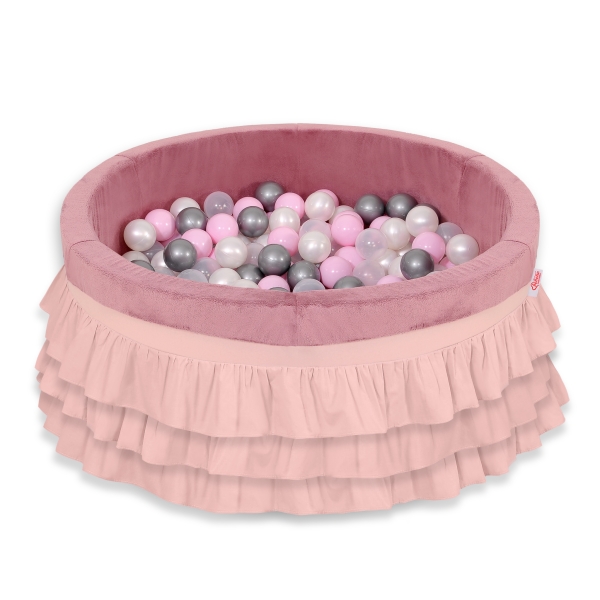 Piscina Morbida con Palline Rosa Scuro