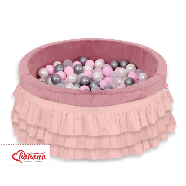 Piscina Morbida con Palline Rosa Scuro
