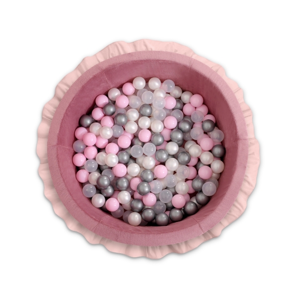 Piscina Morbida con Palline Rosa Scuro