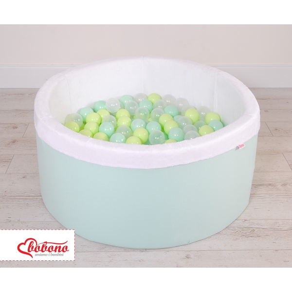 Piscina per Palline con 200 Palline Menta