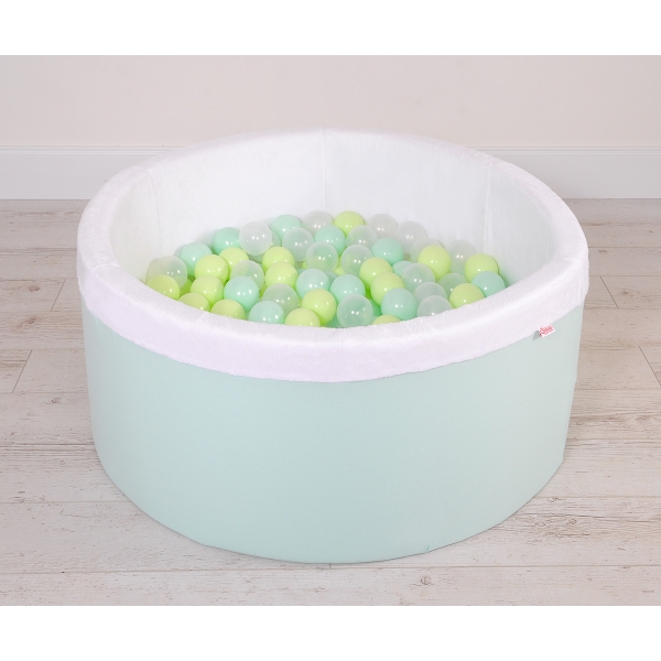 Piscina per Palline con 200 Palline Menta