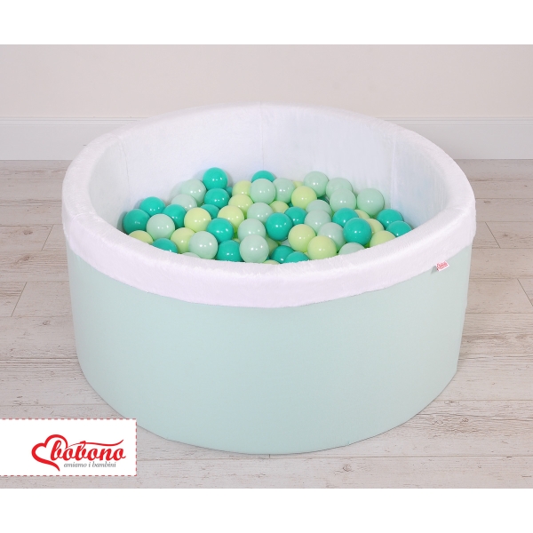Piscina per Palline con 200 Palline Menta