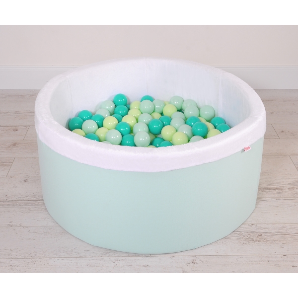 Piscina per Palline con 200 Palline Menta