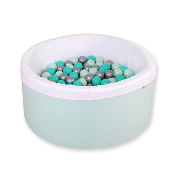Piscina per Palline con 200 Palline Menta