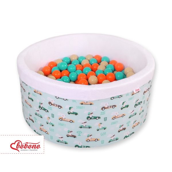 Piscina per Palline con 200 Palline Menta