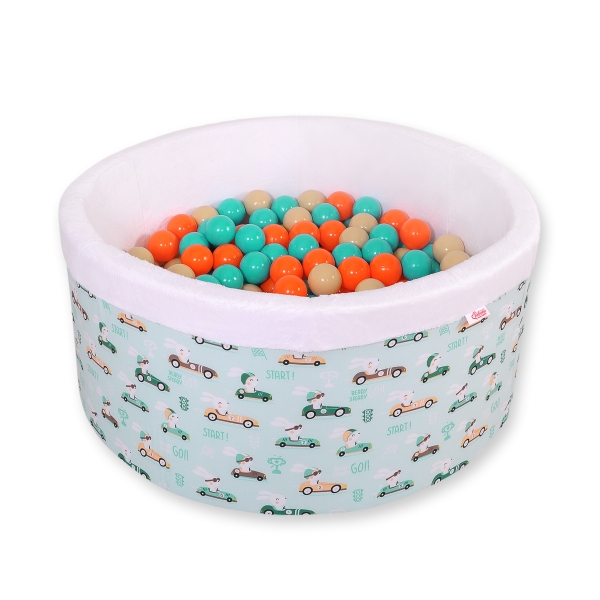 Piscina per Palline con 200 Palline Menta