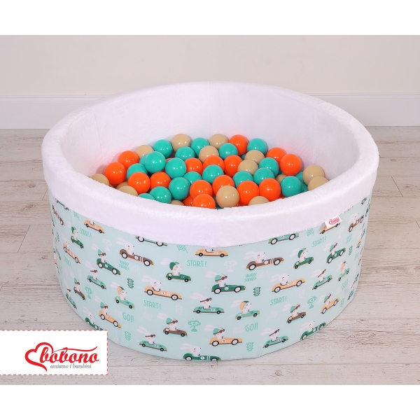 Piscina per Palline con 200 Palline Menta