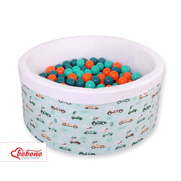 Piscina per Palline con 200 Palline Menta