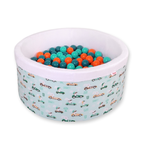 Piscina per Palline con 200 Palline Menta