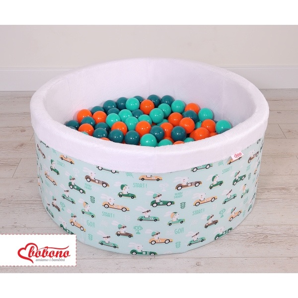 Piscina per Palline con 200 Palline Menta