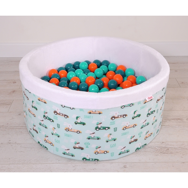 Piscina per Palline con 200 Palline Menta
