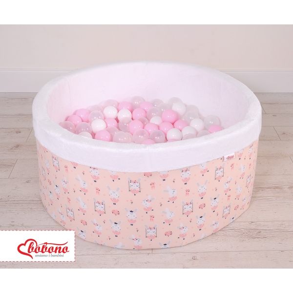 Piscina per Palline con 200 Palline Rosa Ballerine
