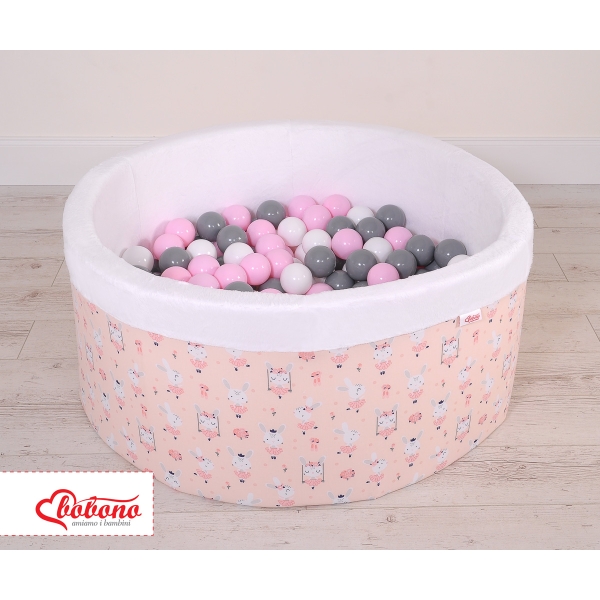 Piscina per Palline con 200 Palline Rosa Ballerine