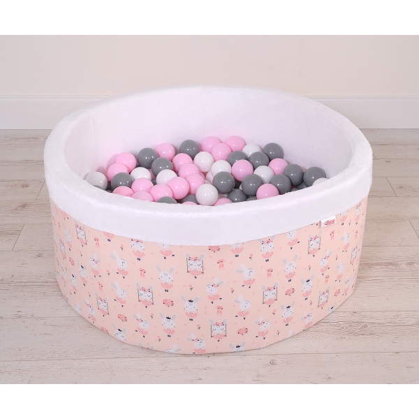 Piscina per Palline con 200 Palline Rosa Ballerine