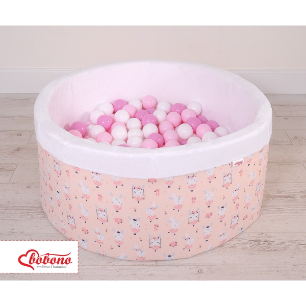 Piscina per Palline con 200 Palline Rosa Ballerine