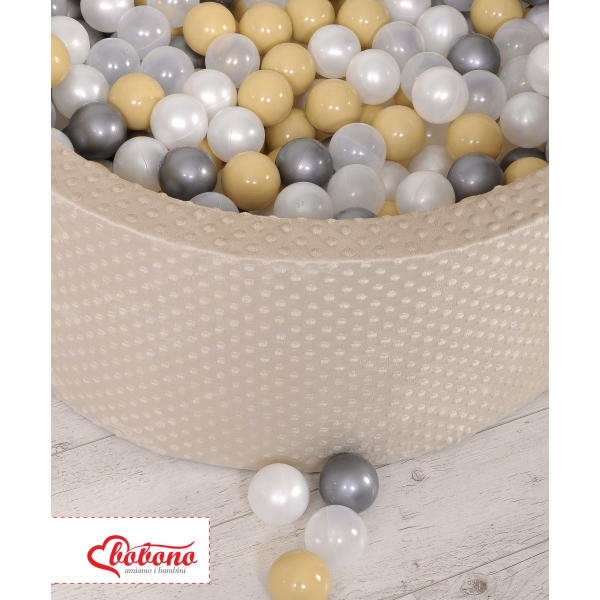 Piscinetta Morbida di Palline con Palline Beige
