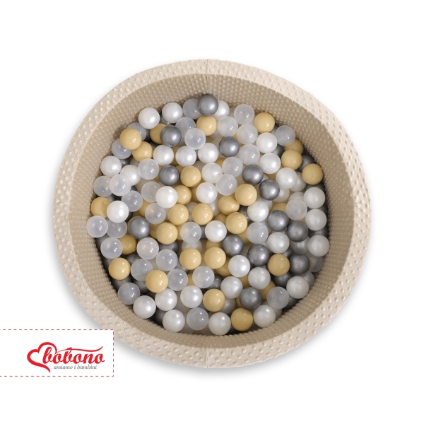 Piscinetta Morbida di Palline con Palline Beige