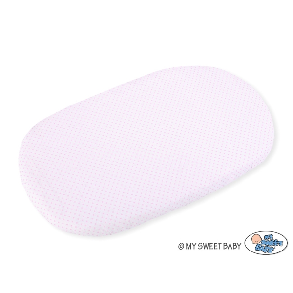 Lenzuolo con angoli in cotone per culla - 2 pezzi Rosa Set