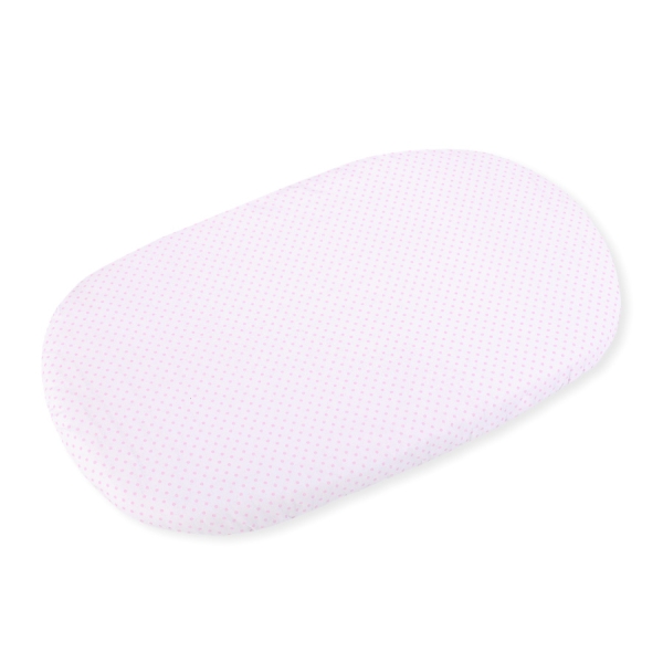 Lenzuolo con angoli in cotone per culla - 2 pezzi Rosa Set
