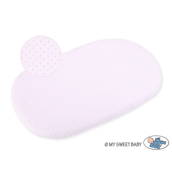 Lenzuolo con angoli in cotone per culla - 2 pezzi Rosa Set