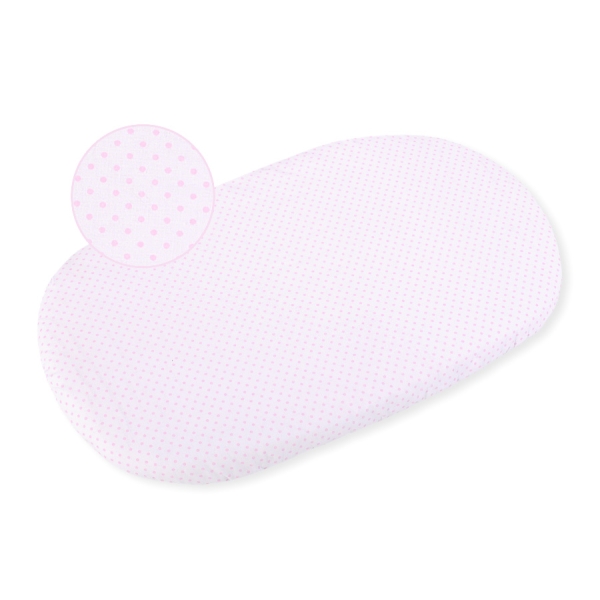 Lenzuolo con angoli in cotone per culla - 2 pezzi Rosa Set