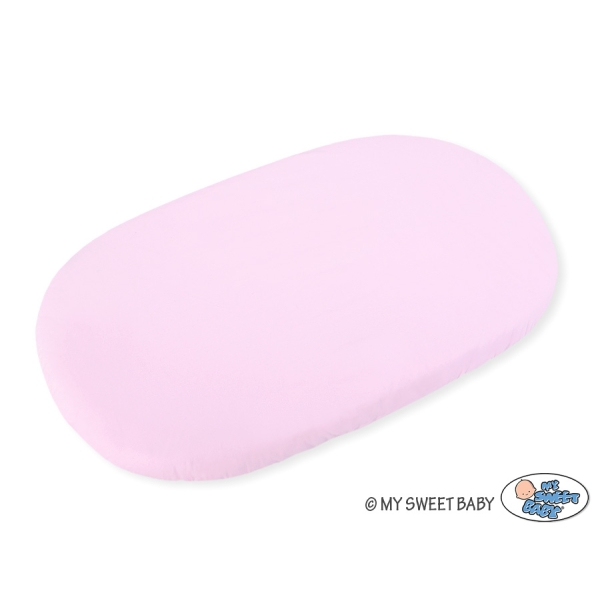 Lenzuolo con angoli in cotone per culla - 2 pezzi Rosa Set